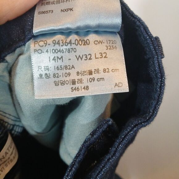 Levis Mid Rise Bootcut Dark Wash Jeans Stretch - Picture 7 of 8